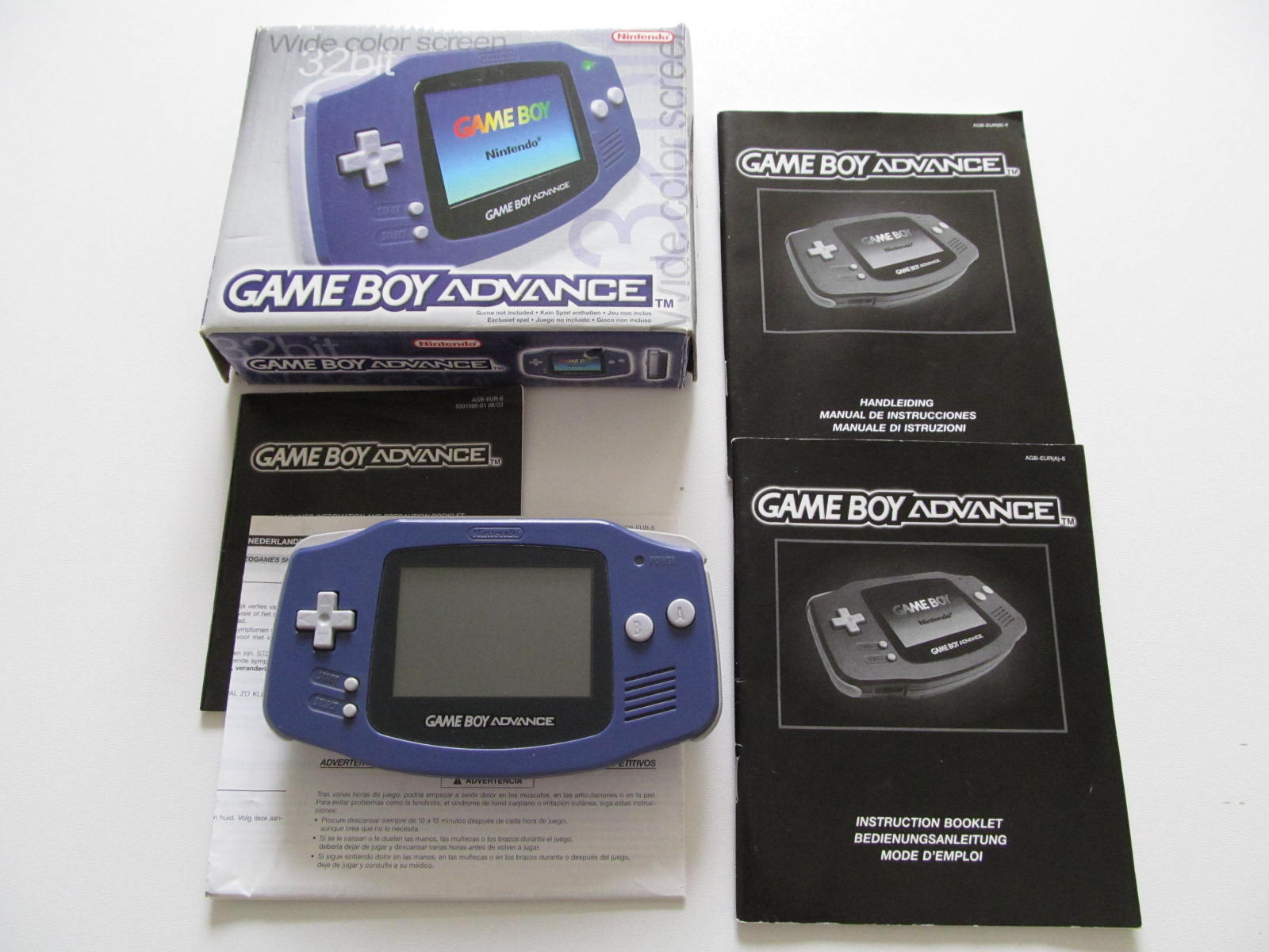 Gameboy Advance Console Boxed - Purple
