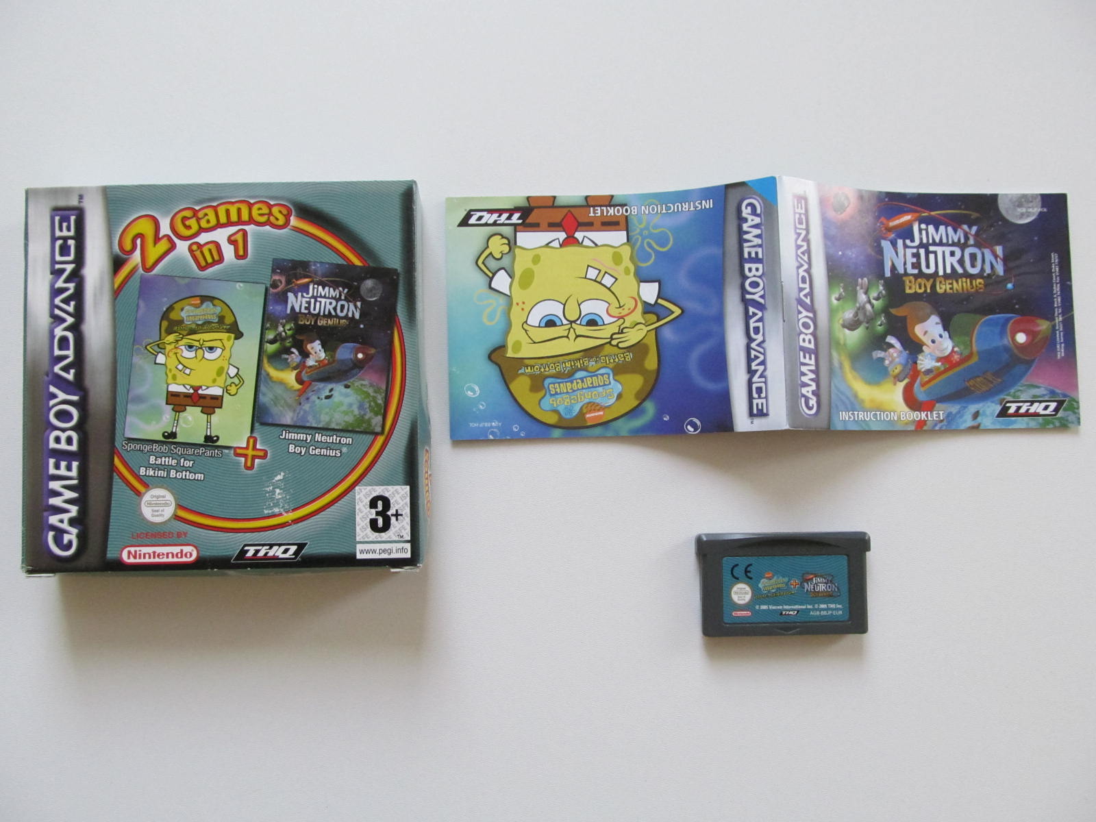 2 Games in 1 - Spongebob + Jimmy Neutron